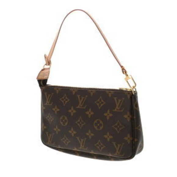 Louis Vuitton Monogram Canvas Pochette Accessoires Brown Pouch - Picture 2 of 9